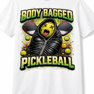 Body Bagged Pickleball Graphic Tee – Funny Warrior Ball Shirt