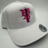 BBP Pink Monogram Elite Pickleball Hat – White Perforated Snapback