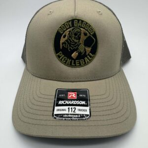 Body Bagged Pickleball Tan and OD Green and a Vegas Gold Richardson 112 5 Panel