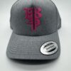 BBP Pink Monogram Elite Pickleball Hat Grey Performance Snapback