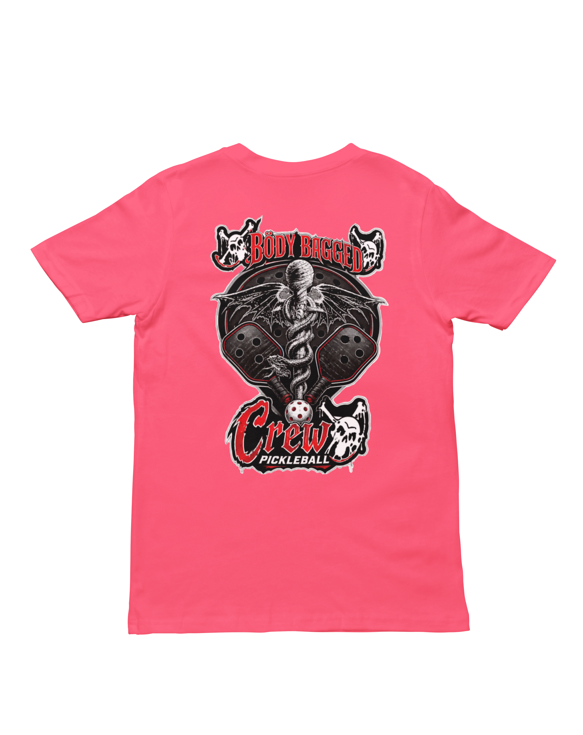 Back Of Bodybagged Crew Hot pink