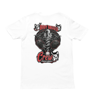 back of Shirt Bodybagged Crew White
